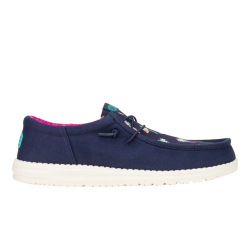 Wally Funk Party Palm - Peacoat Blue/Multi