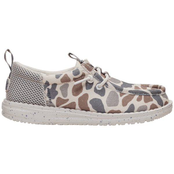 HEYDUDE X BURLEBO Wally Funk Youth Deer Camo