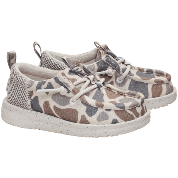 HEYDUDE X BURLEBO Wally Funk Toddler Deer Camo